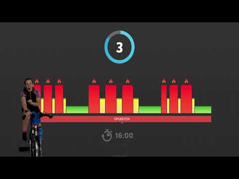 Clase de Spinning fácil, 30 minutos para entrenar velocidad y fuerza con cadencias opuestas!
