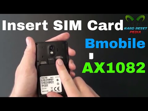 Bmobile AX1082 Insert The SIM Card