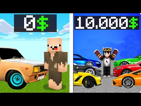 0 TL ARABA VS 10.000 TL ARABA! 😱 - Minecraft @BAYDOKTOR