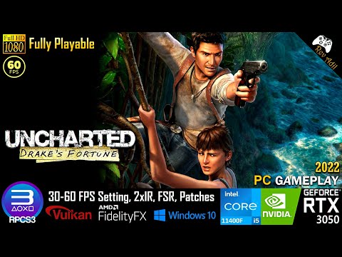 Uncharted Drakes Fortune PC Gameplay | RPCS3 | Full Playable | PS3 Emulator | 1080p60FPS | 2022