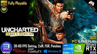 Uncharted Drakes Fortune PC Gameplay | RPCS3 | Full Playable | PS3 Emulator | 1080p60FPS | 2022