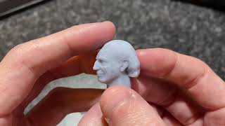 How To Paint - David Bradley 1st Doctor - action figure head