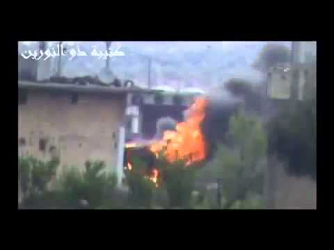 استهداف أحد حواجز النظام في مدينة حمص بعبوة ناسفة من قبل كتيبة ذو النورين