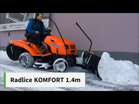 Ukázka v akci - Radlice KOMFORT 1.4m VARES