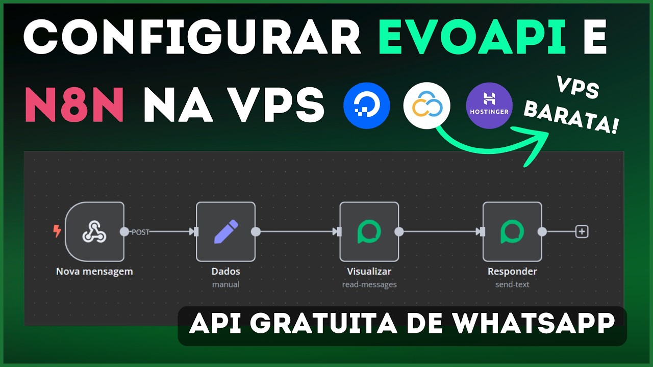 N8N + WhatsApp na VPS: Crie automações de Whatsapp com API de Gratuita + sugestões de VPS barata!