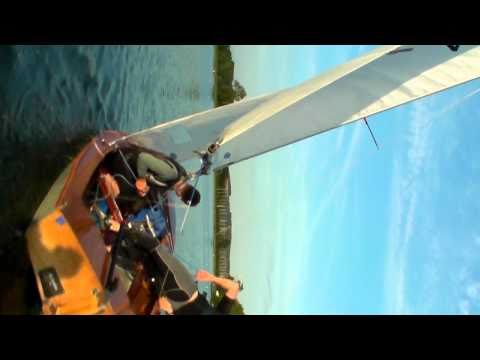 Roll tack in very light winds GP14