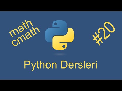 Python Dersleri - 20 | math | cmath | Python Tutorial - 2021