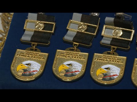 PM faz entrega de Medalha de Mérito da Força Tática
