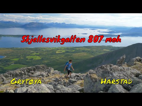 Fjelltur Skjellesvikgalten 807 moh (Grytøya / Harstad) - 08.08.2020 - 4k