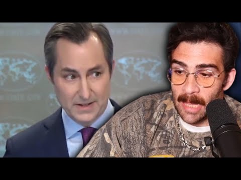 HasanAbi Reacts to State Department spokesman Matthew Miller tries to justify Israel's actions