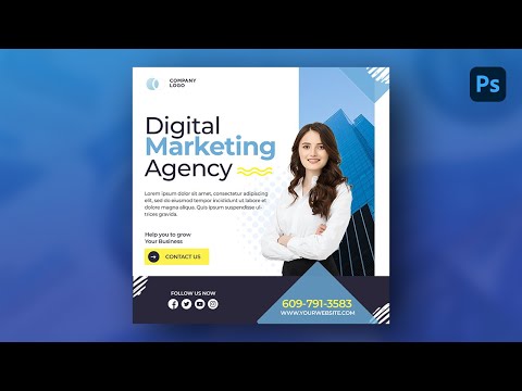 Social Media Post Design in Adobe Photoshop