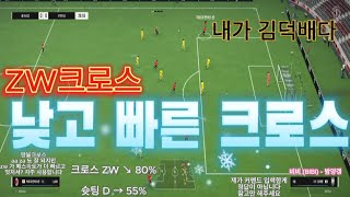 낮고 빠른 땅볼크로스 ZW