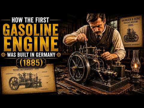 How the First Gasoline Engine Was Built in Germany (1885)