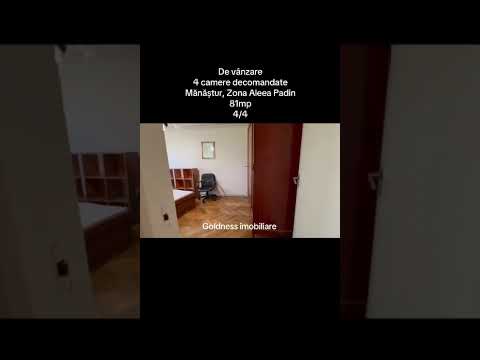 4 camere decomandate, Manastur, Piata Flora, Calvaria, Penny, OMV — Video