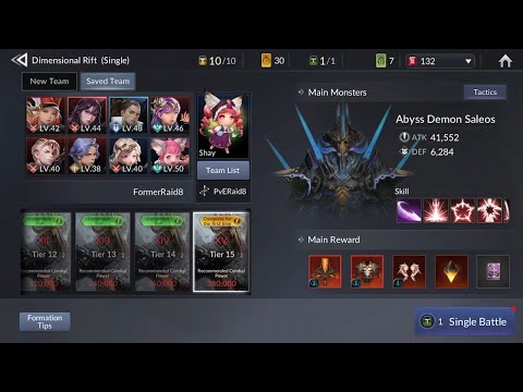Seven Knights 2 - Dimensional Rift FL.15 - Karin with Kade Dual Damage Decreased [w/Rare+ Pet Shay]