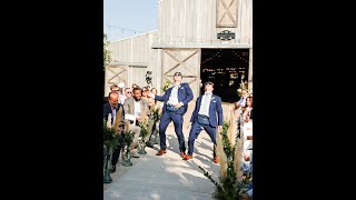 Flower Guys - hilarious wedding ceremony entrance at The Barn at Sparrow Creek Ranch