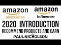 Amazon Associates And Amazon Influencer Program Beginner Introduction Tutorial 2020 Amazon Associates And Amazon Influencer Program Beginner Introduction Tutorial 2020