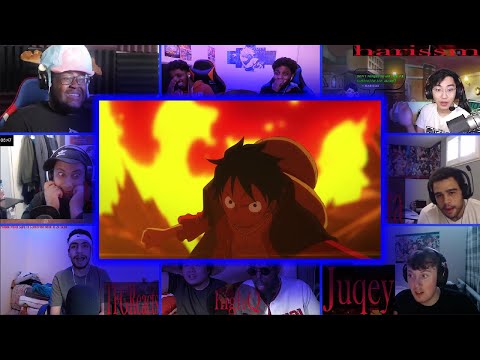 Luffy uses Red Hawk in Onigashima | One piece ep. 982 | Anime Reaction Mashup