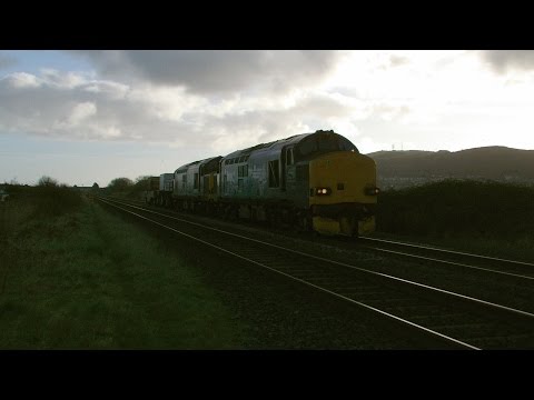 Prestatyn 24.2.2017 - DRS 37218 & 37612 on Valley flasks