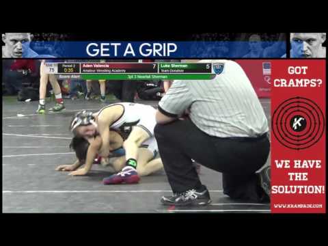 5197 Novice 75 Mat 16 Aden Valencia Amateur Wrestling Academy vs Luke Sherman Team Donahoe ujudcdct