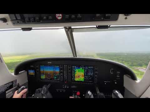 Heavy rain - IFR Landing - KFPR PA28-181