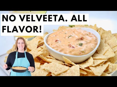 Homemade Queso Dip Recipe | Real Cheese, No Velveeta | Easy Creamy Queso from Scratch