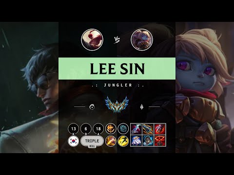 Lee Sin Jungle vs Poppy - KR Challenger Patch 14.11