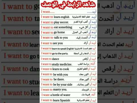 اهم الجمل الانجليزية المستخدمة فى جميع المواقف اليومية