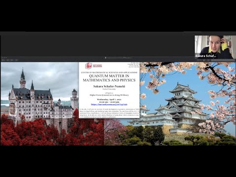 Sakura Schafer-Nameki (Oxford) Higher Form Symmetries in string/M-theory @Harvard CMSA 4/07/2021