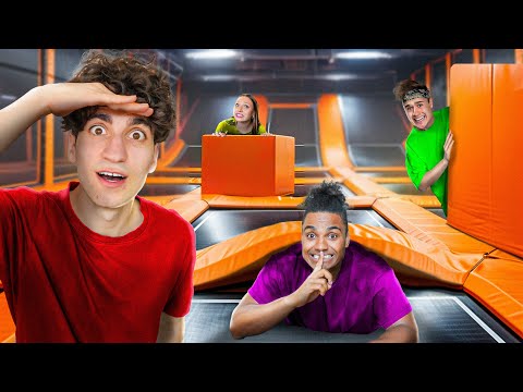 EXTREM HIDE & SEEK im Trampolinpark! (ft. Fabi, Lucy, Rick)