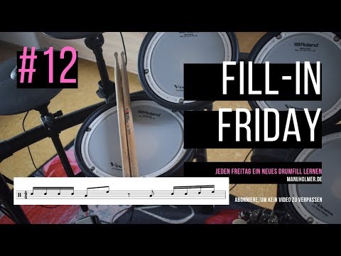 Fill-In Friday #12 - Jeden Freitag ein neues Drumfill lernen - Schlagzeug spielen lernen Anfänger