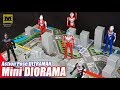 ULTRAMAN Mini Diorama Miniatur Kota Action Pose