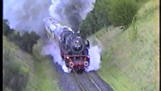 preview picture of video 'Dampflok 41 241 mit Rheingold am 26.09.1993, Berg-Anfahrt in Hürth-Knapsack'