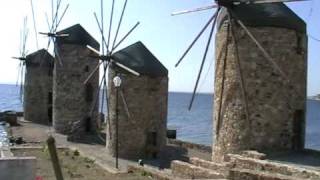 preview picture of video 'Traditional windmills Chios island.mpg'