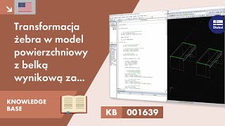 [EN] KB 001639 | Transformacja żebra na model powłokowy oraz belkę wynikową za pomocą języka programowania VBA