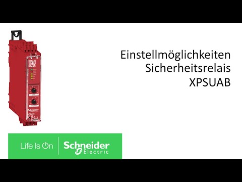 Video - Einstellmöglichkeiten des universellen Sicherheitsrelais XPSUAB
