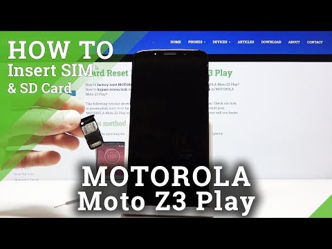 How to Insert Nano SIM in MOTOROLA Moto Z3 Play – Insert Micro and SD Card