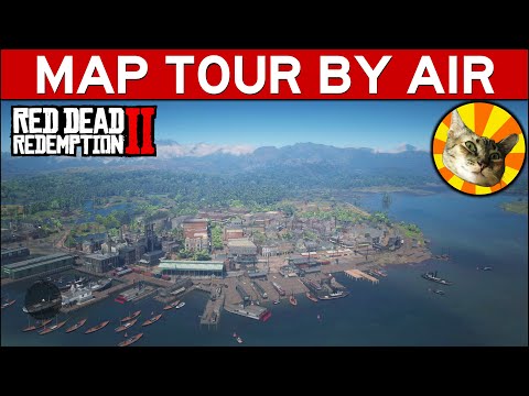 MAP TOUR FROM THE AIR | Red Dead Redemption 2
