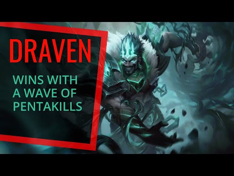 DRAVEN WINS WITH A WAVE OF PENTAKILLS!!! •DIAMOND ELO• Best Draven World - Vincent´s Draven