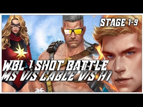 [MFF] WBL ONE SHOT BATTLE|| MS vs HT vs CABLE || Stage 1-9