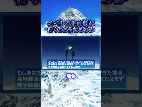 エベレスト山頂に登るとどうなるのか？