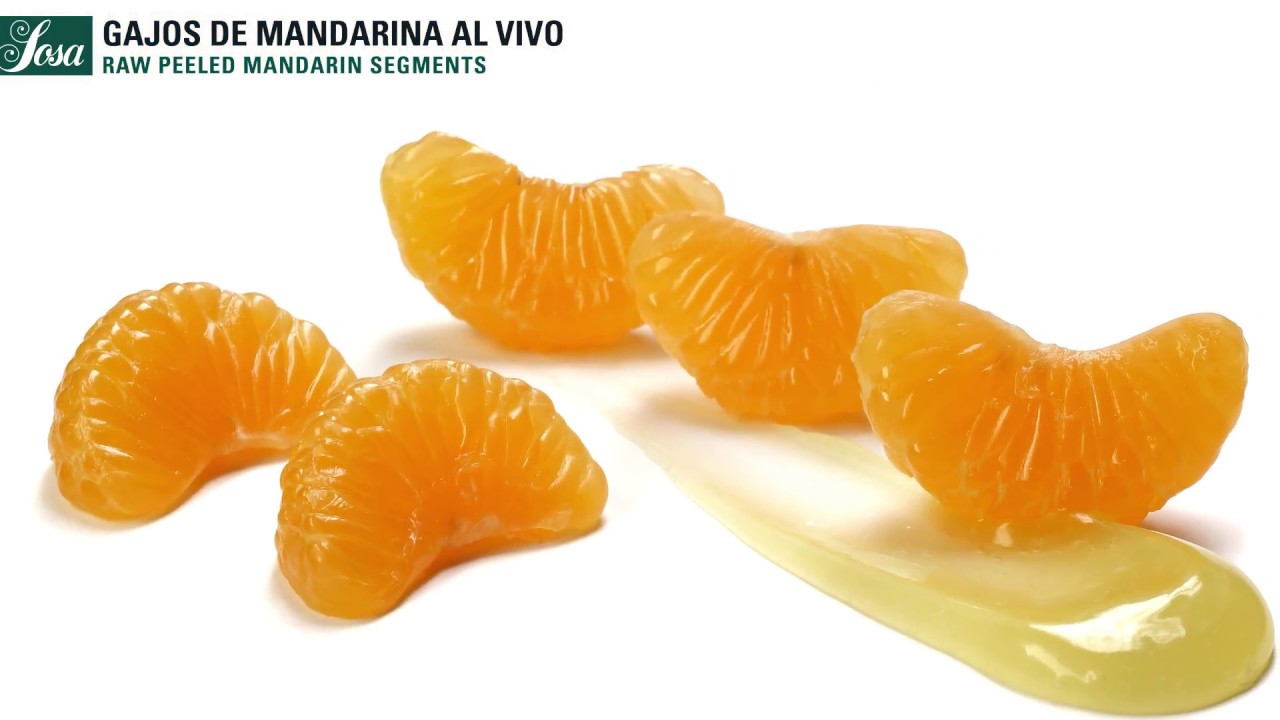 Gajos de Mandarina al Vivo - Enzymatic Fruit Peeler · Texturizantes