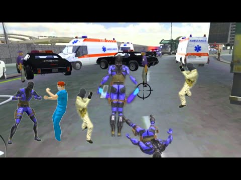 Vegas crime city hero - rope hero gameplay, exploring big city - big bridge found