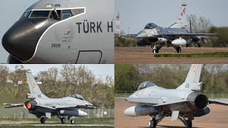 Ramstien Flag at RAF Fairford, Ft Turkish’s and Romanian F16s (and a KC135!) 4K