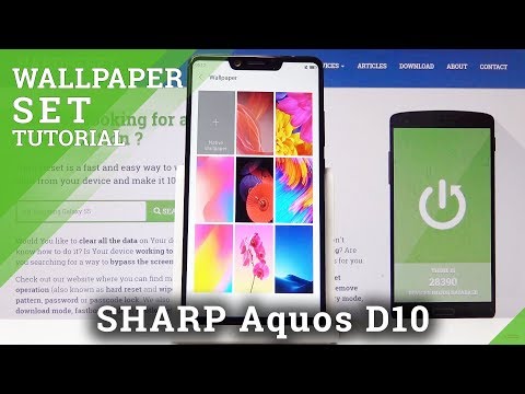 How to Update Home Screen / Lock Screen Wallpaper in SHARP Aquos D10 - Change Wallpaper