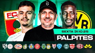 PALPITES DE FUTEBOL PARA 31 10 2025 (SEXTA-FEIRA) | Boleiros Tips