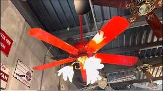 Ferrari Red Casablanca Delta II Ceiling Fan