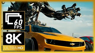 Transformers: Dark of the Moon (2011) | Freeway Chase | Action Scene (8K 60FPS) (Remastered)