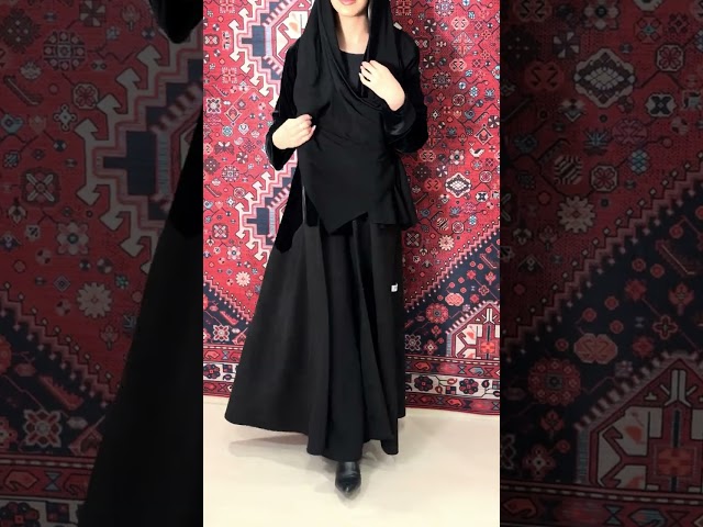 عباية نص كلوش شتوية