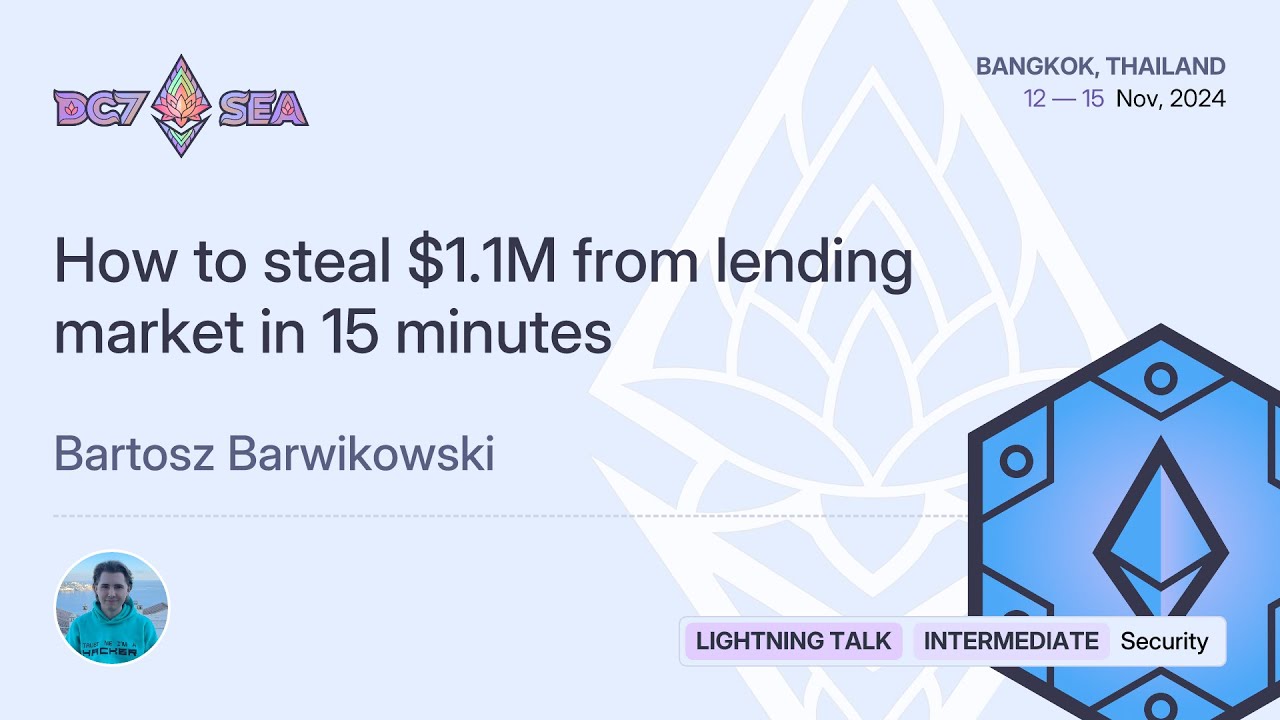 How to steal $1.1M from lending market in 15 minutes preview